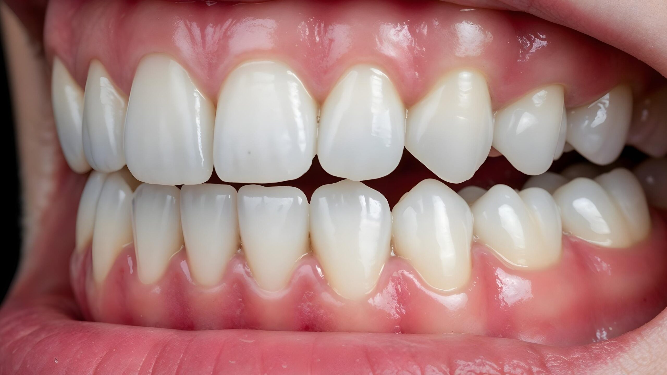Intraoral view at the selected lens field of view